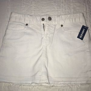 Old Navy White Denim Skirt